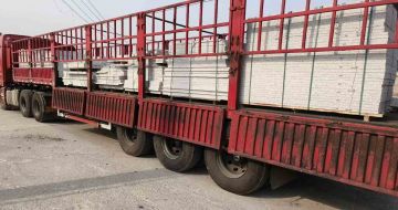 庆阳 白麻荔枝面外墙干挂，工厂装车日常