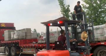 庆阳 黄金麻冰裂纹，地铺石装车