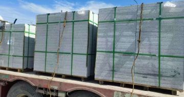 庆阳 芝麻白花岗岩地铺石装车日常