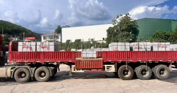 庆阳 芝麻灰花岗岩地铺石出货日常