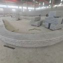 庆阳 芝麻白异形坐凳，自然面光面弧形加工
