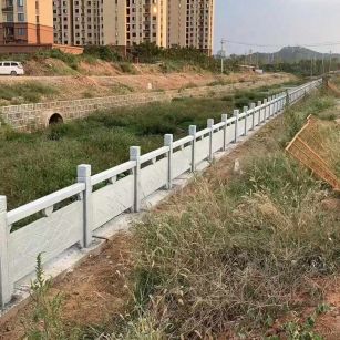 庆阳 白麻河道栏杆效果展示图