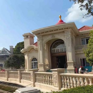 庆阳 黄金麻花岗岩欧式别墅