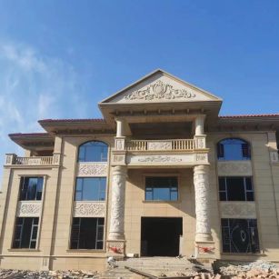 庆阳 黄金麻花岗岩别墅外墙干挂