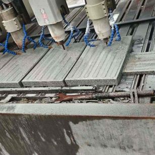 庆阳 芝麻白花岗岩荔枝面盲道雕刻