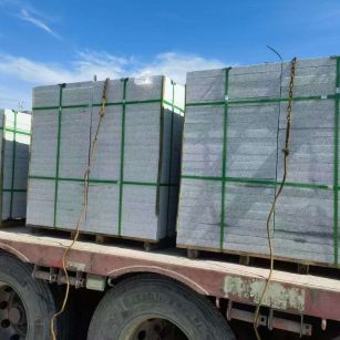 庆阳 芝麻白花岗岩地铺石装车日常