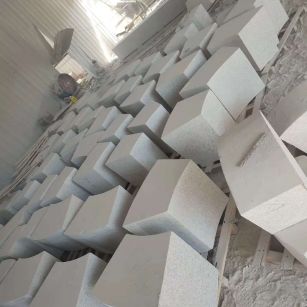 庆阳 白麻花岗岩异形坐凳