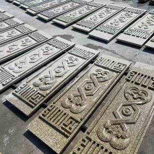 庆阳 黄金麻花岗岩外墙雕刻板