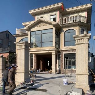 庆阳 黄金麻花岗岩荔枝面别墅外墙干挂私家专属