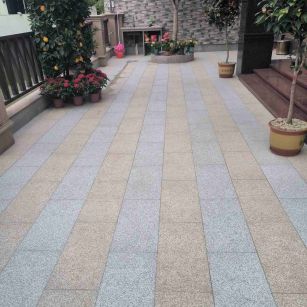 庆阳 黄金麻白麻荔枝面庭院铺装展示