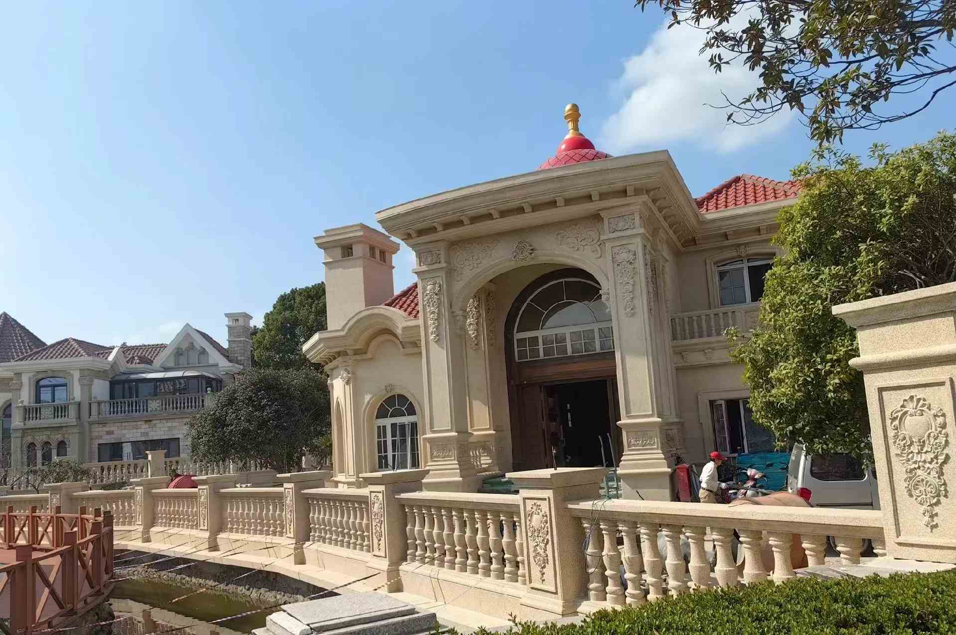 庆阳 黄金麻花岗岩欧式别墅