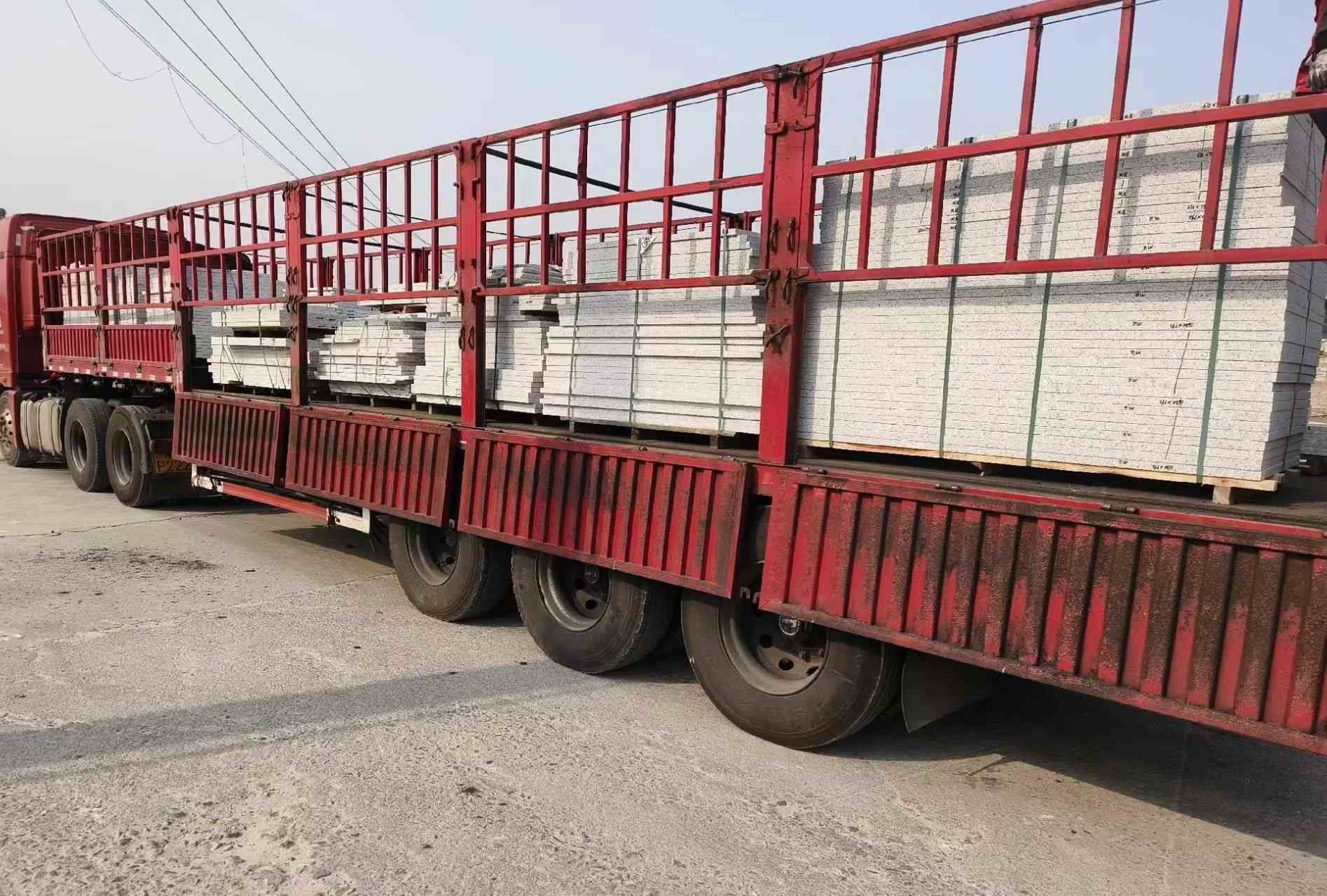 庆阳 白麻荔枝面外墙干挂，工厂装车日常