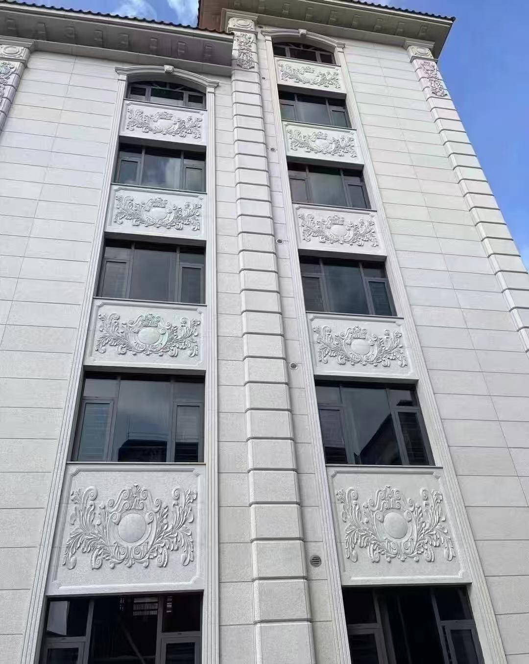 庆阳 白麻荔枝面花岗岩别墅外墙干挂