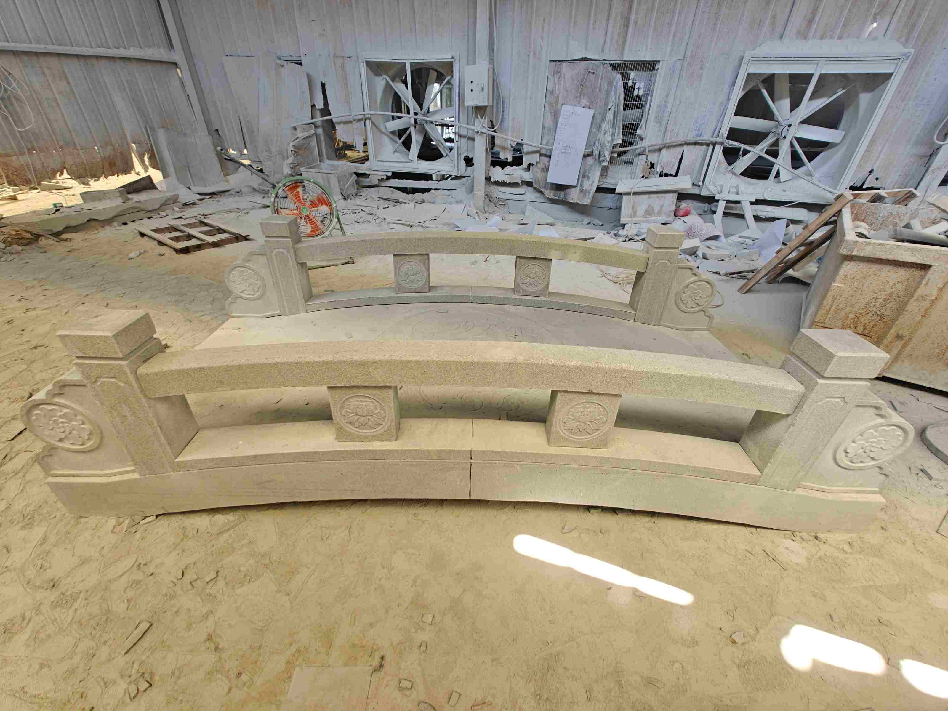 庆阳 芝麻灰花岗岩异形加工-拱桥，石桥