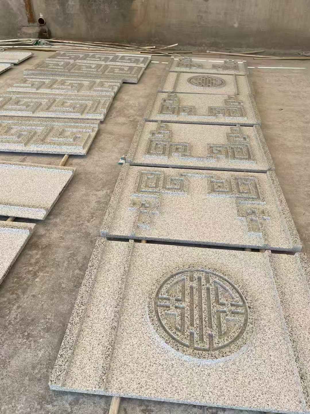 庆阳 白麻花岗岩外墙立面雕刻板