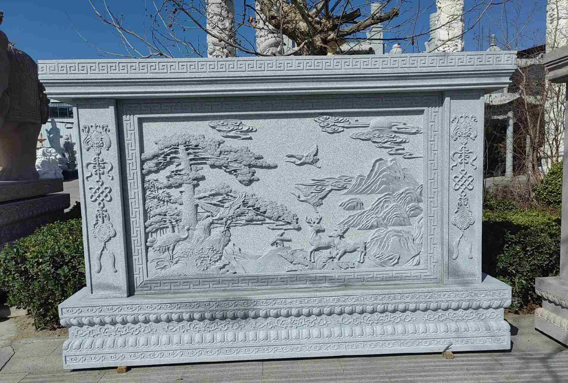 庆阳 芝麻白大型照壁，屏风，影壁