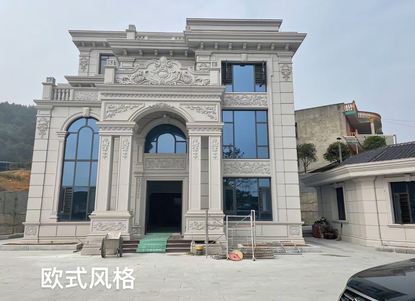 庆阳 白麻花岗岩别墅外墙干挂