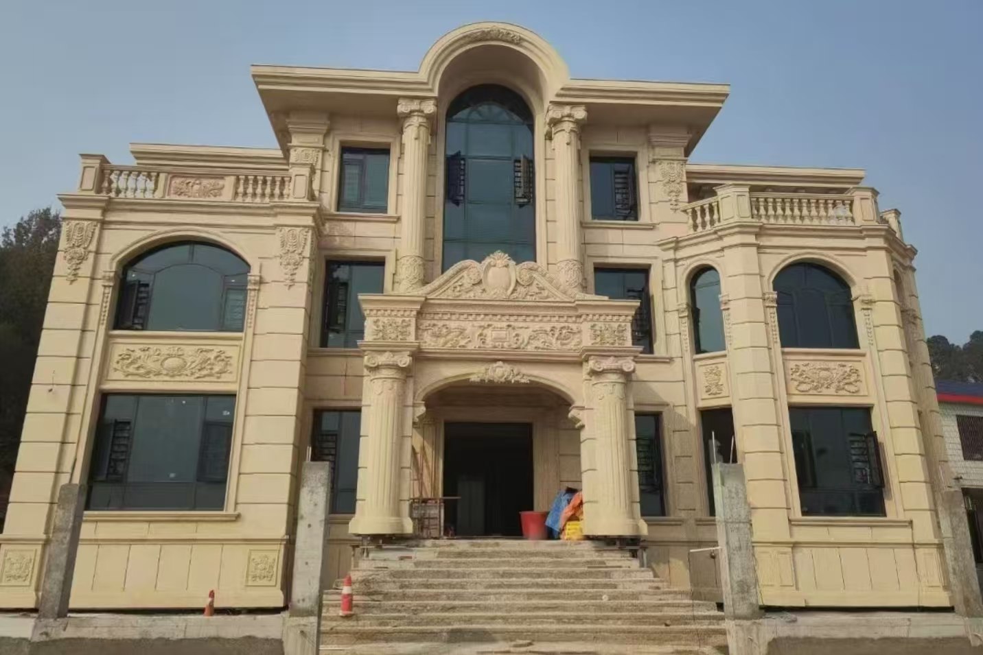 庆阳 黄金麻花岗岩别墅外墙干挂